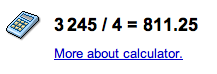 Google calculator